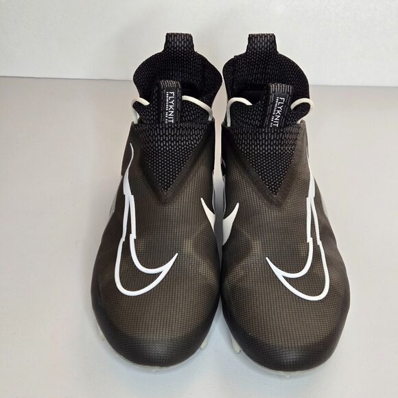 Nike Black Alpha Menace Elite 3 FlyKnit Football Cleats Wide DH1350-001 Sz 14W - Picture 5 of 9